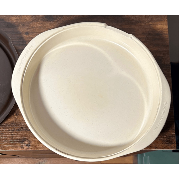 3 Pcs Anchor Hocking MicroWare Round Browning Skillet with Lid Microwave PM400 - Picture 9 of 11